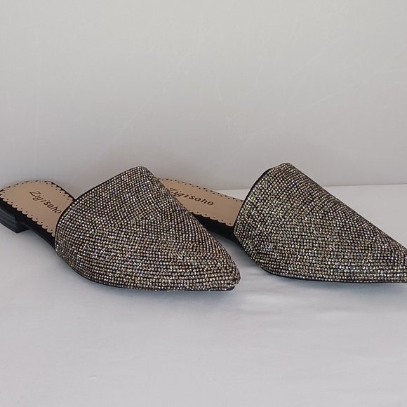 Rhinestone Embellished Mule | Size: 7 | Color TAUPE - Picture 4 of 7
